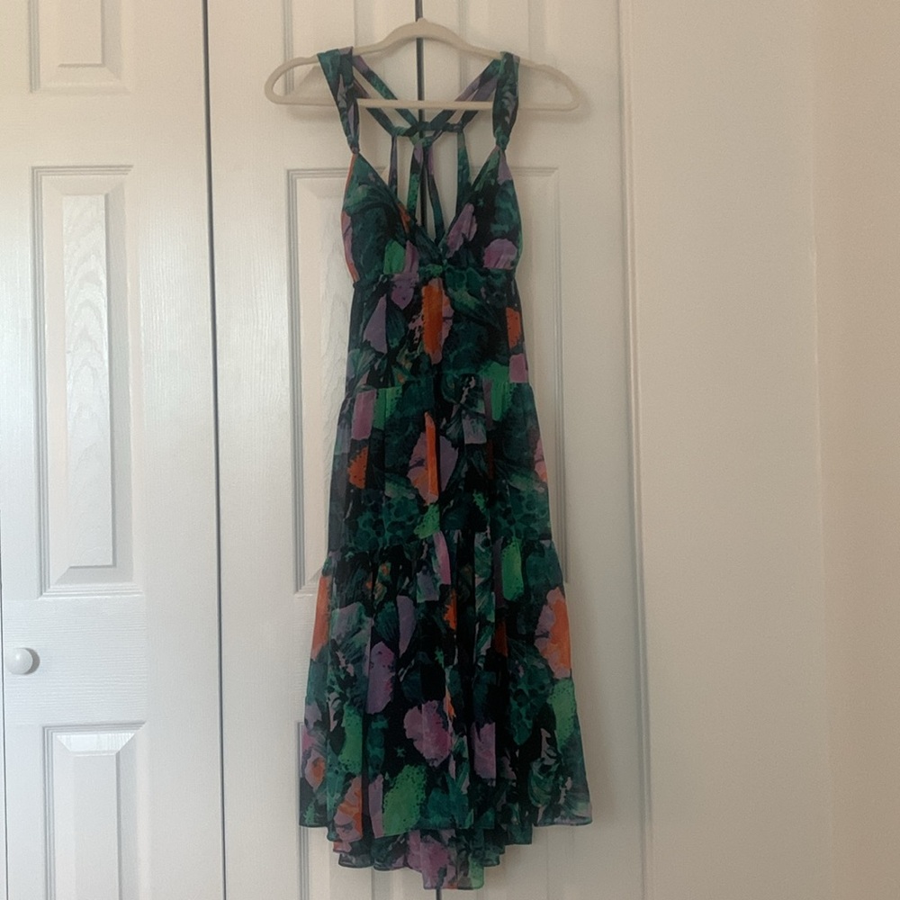 MODA INTERNATIONAL FLOWY HIGH LOW SUMMER DRESS